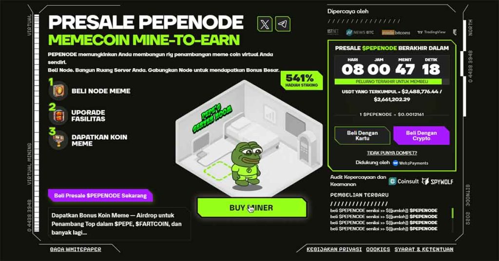 Pepenode - altcoin terbaik untuk dibeli