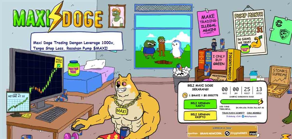 Maxi Doge - meme coin terbaik