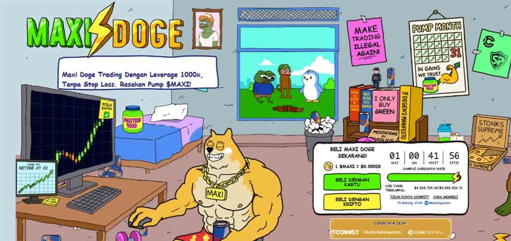 Maxi Doge - kripto yang akan meledak