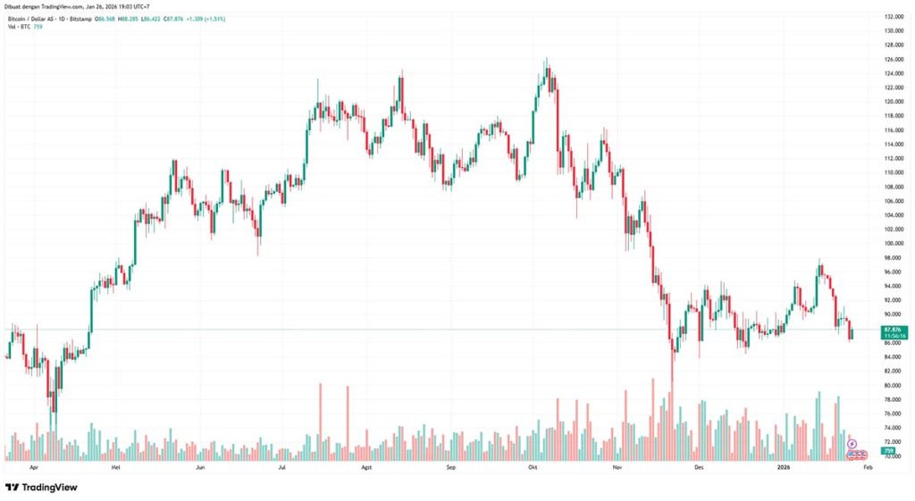 BTC USD - prediksi harga bitcoin