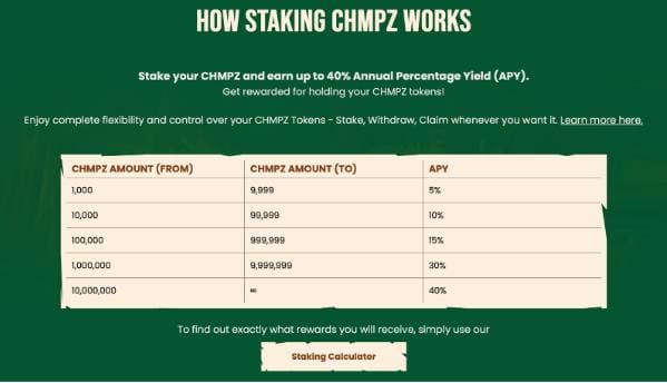 chimpzee staking