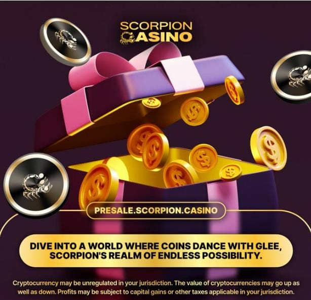 Scorpion Casino (SCORP) bietet Sportwetten und mehr, der Vorverkauf nähert sich dem Ausverkauf