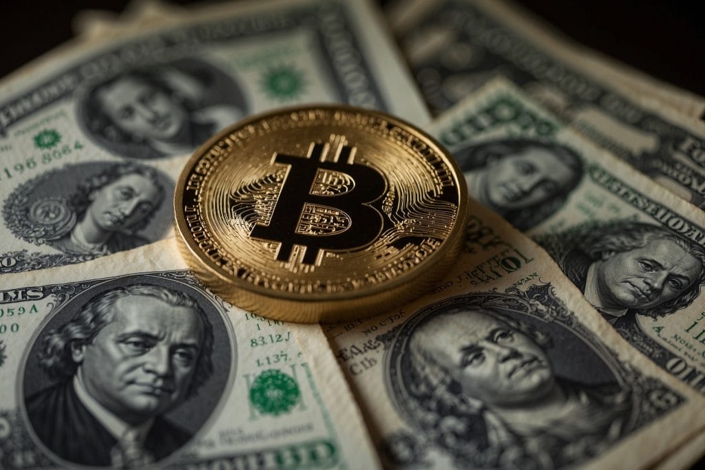Bitcoin und Dollar