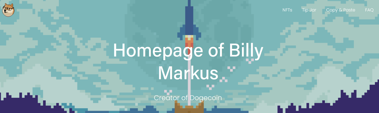 Homepage of Billy Markus