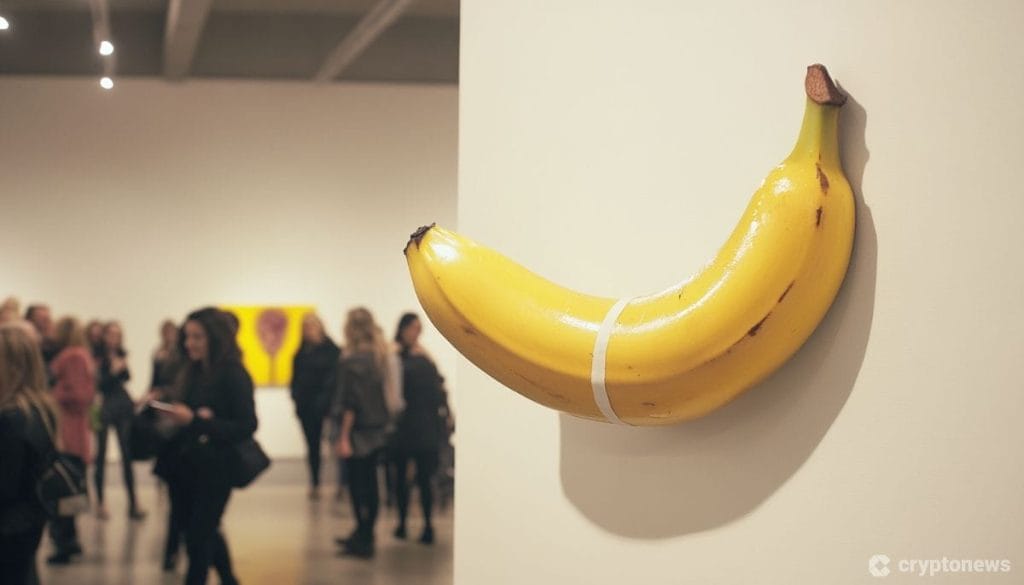 Justin Sun Banane Kunstwerk
