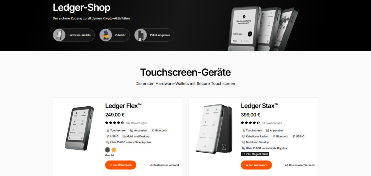 Ledger Homepage