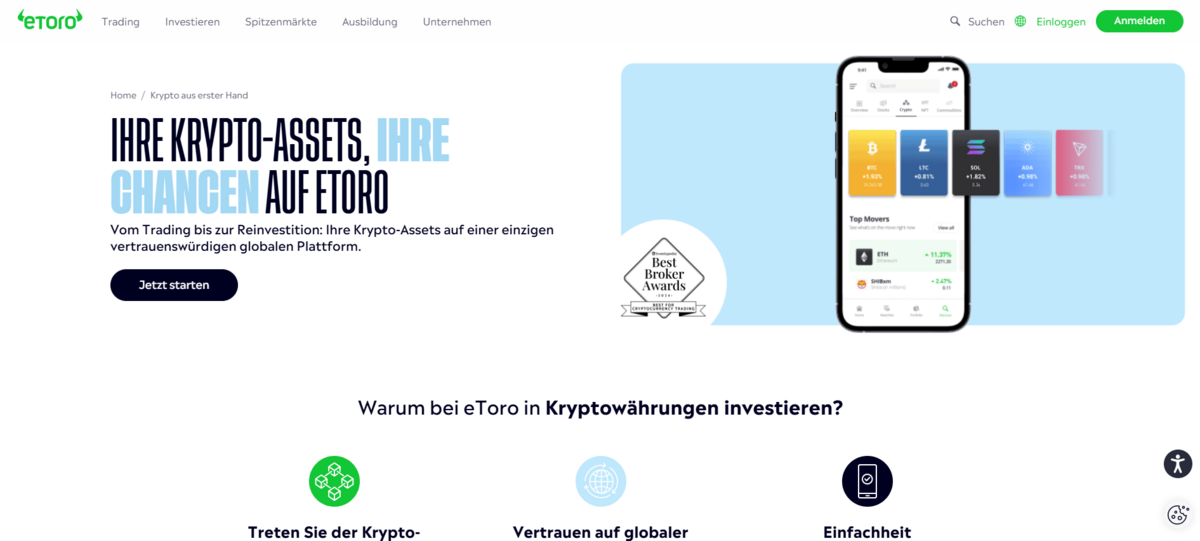 etoro Homepage