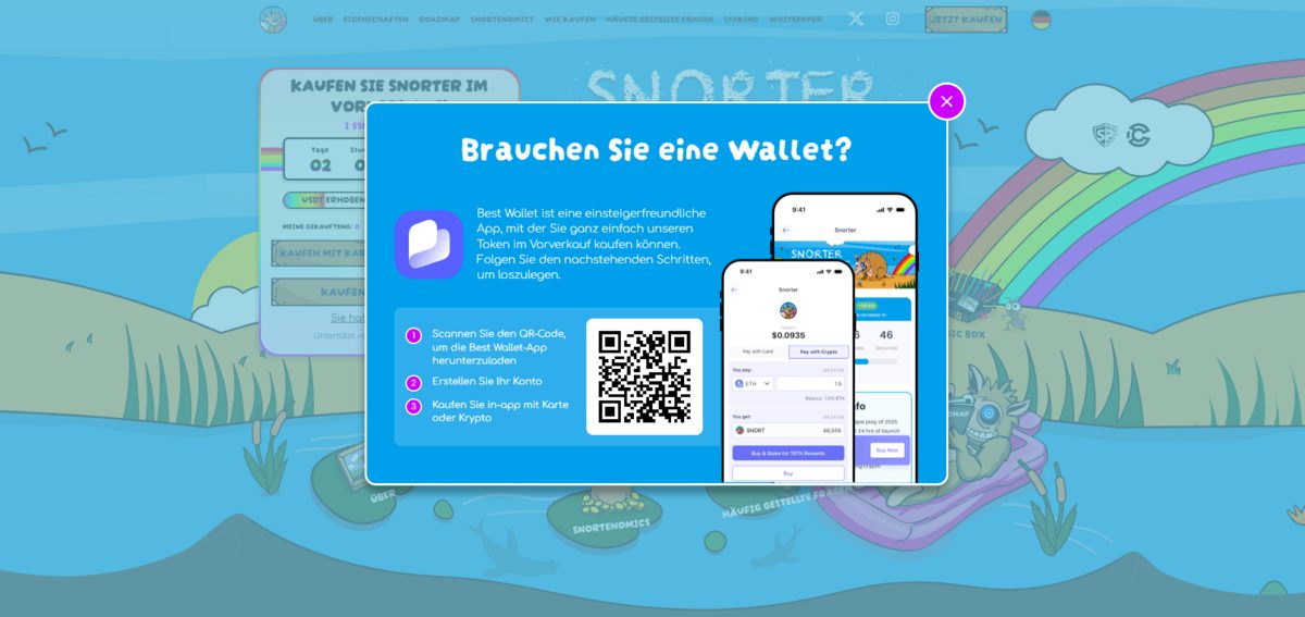 Snorter Wallet verbinden