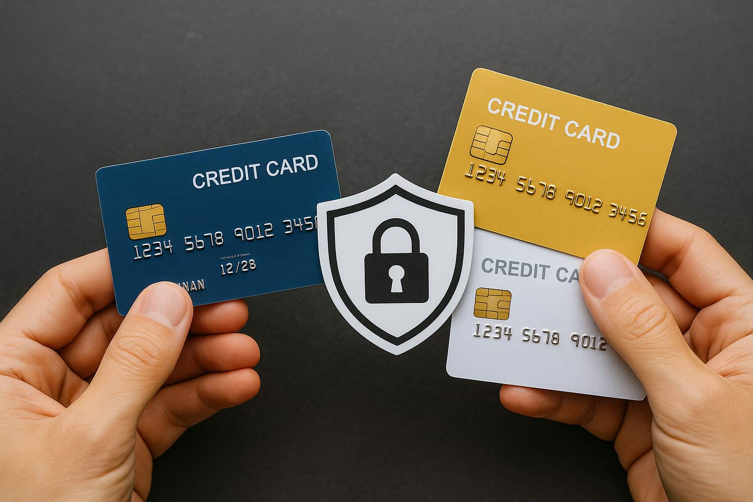 Sicherheit und Kreditkarten-Typen