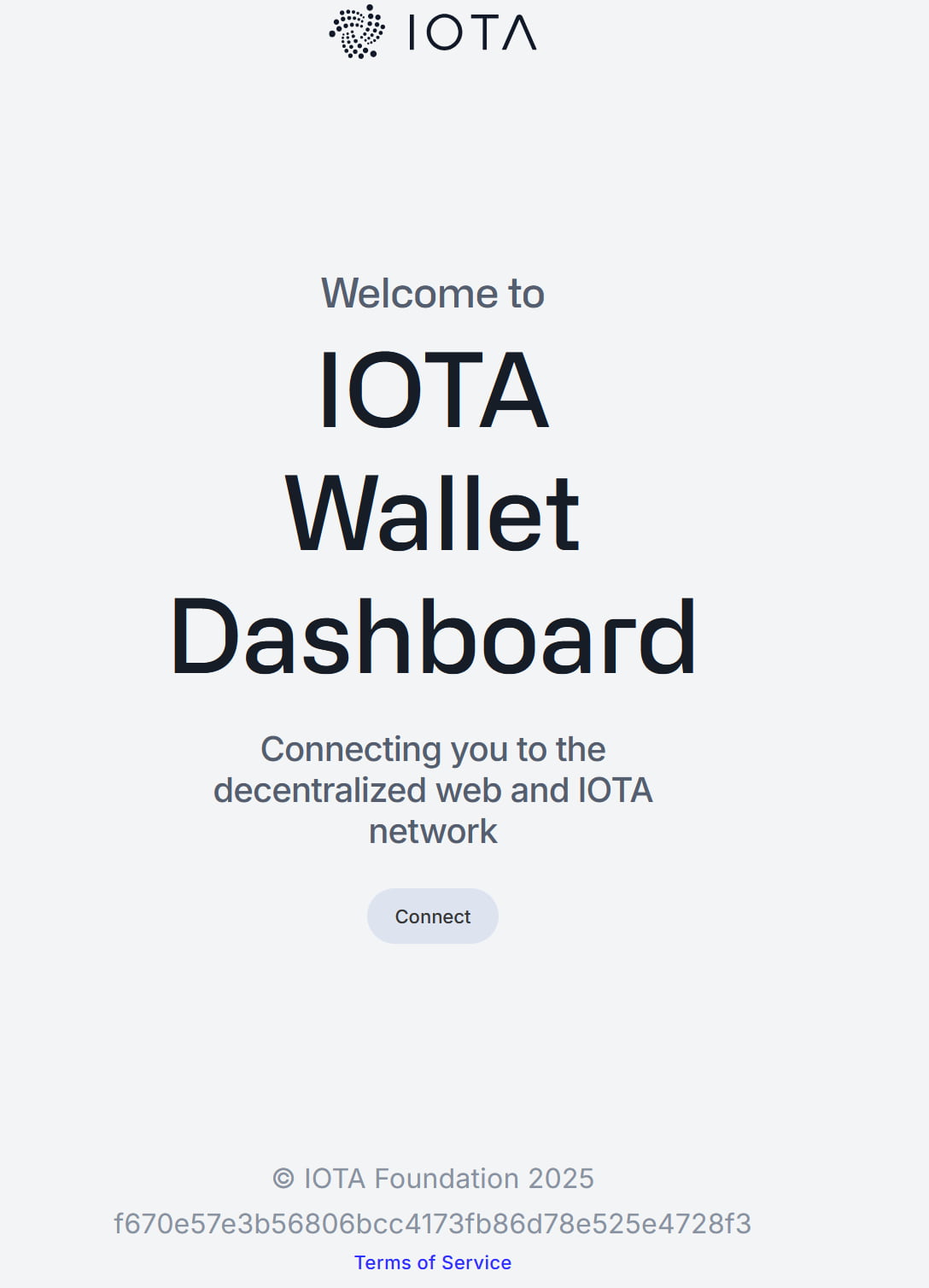 IOTA Wallet Dashboard