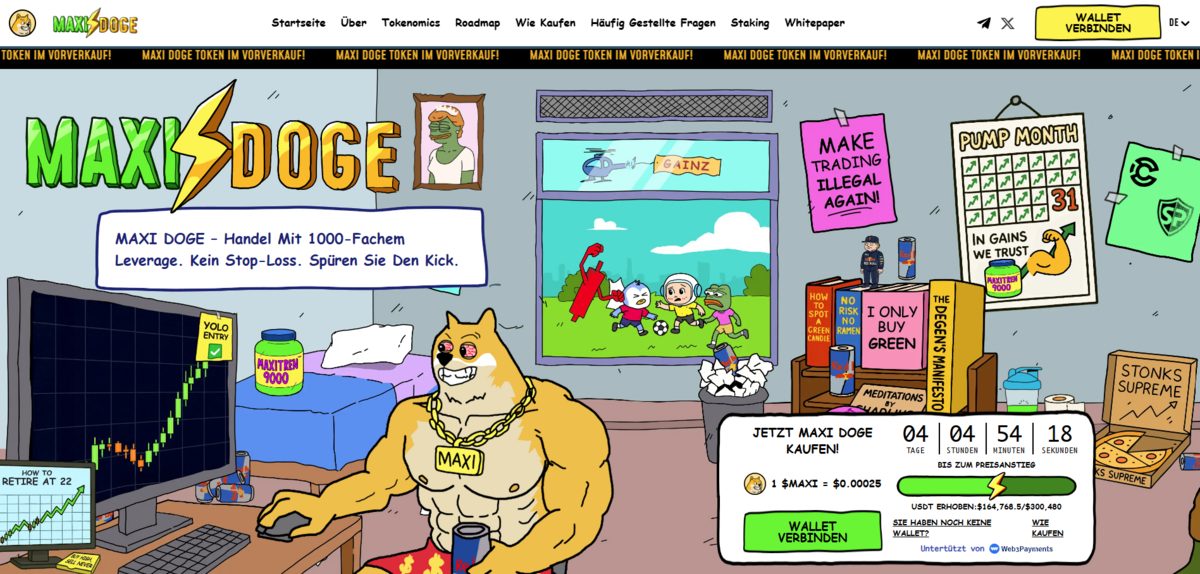 Maxi Doge Homepage