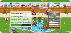 Pepe Dollar Homepage
