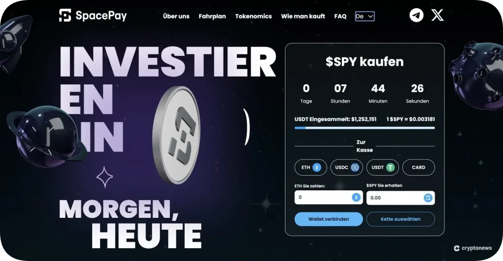 SpacePay Seite