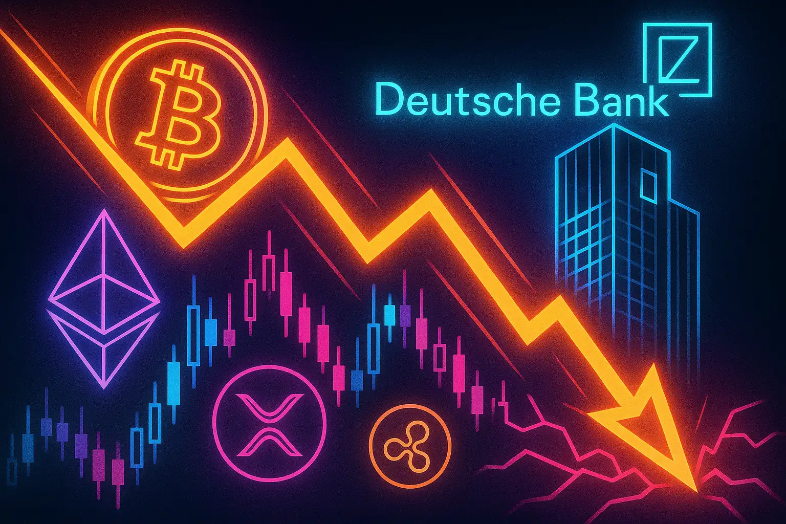 5 Gründe für den Krypto-Crash – Deutsche Bank ordnet den Absturz bei BTC,  ETH, XRP & Co. ein und blickt auf die nächsten Wochen