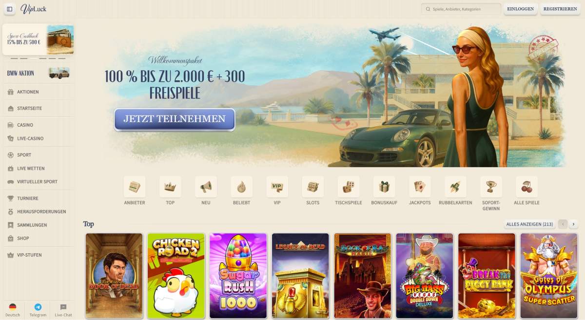 VIPLuck Casino Home Bestes Online Casino