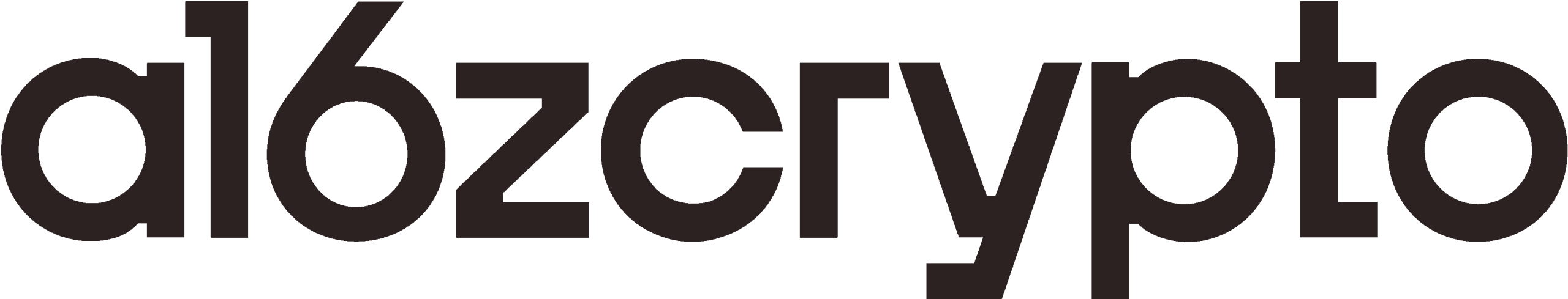 Black a16z crypto logo on a transparent background.