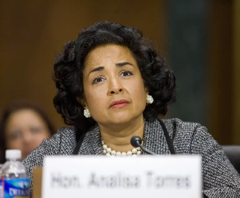 Judge Analisa Torres during a hearing at a congressional event.