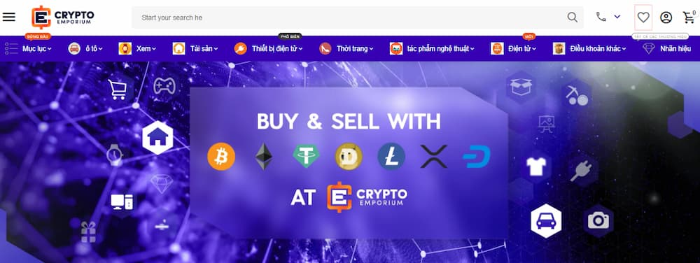 Crypto Emporium – Cửa hàng trực tuyến tốt nhất chấp nhận thanh toán Ethereum