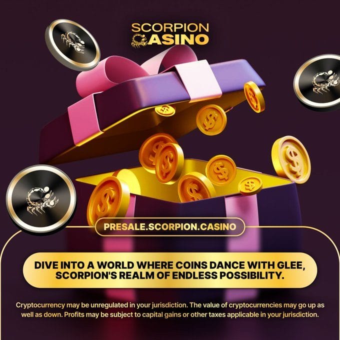 Scorpion Casino (SCORP): Cung cấp sòng bạc cá cược hấp dẫn, presale sắp “cháy hàng”