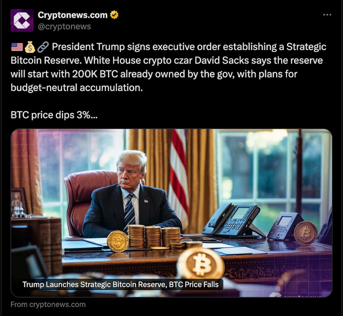 Chiến lược tiền mã hóa của Trump và sự biến động của Bitcoin