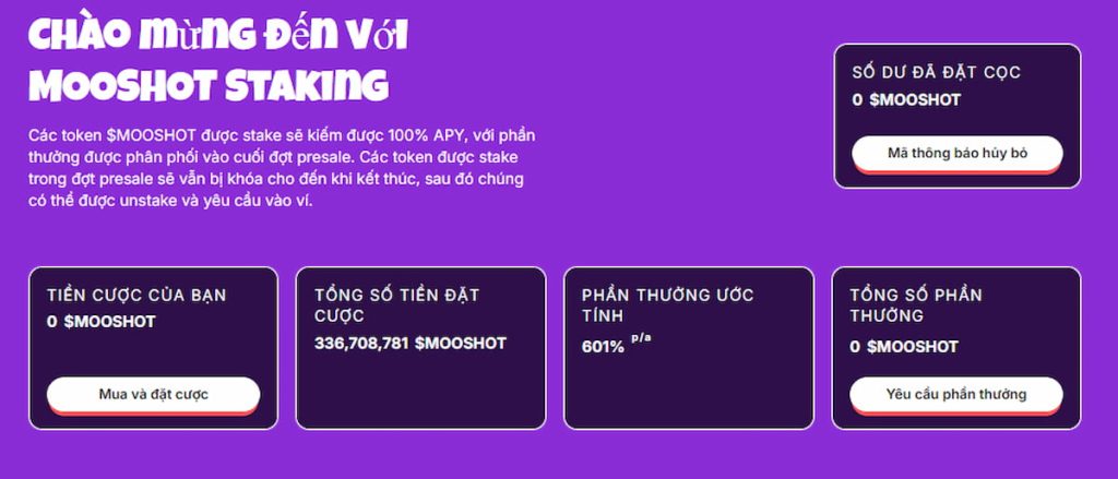 Lãi suất staking lên đến 600% APY
