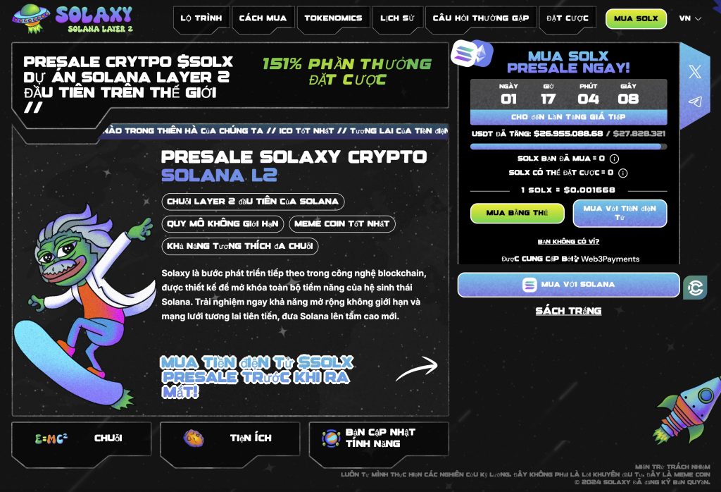 SOLX altcoin đáng chú ý trong 2025