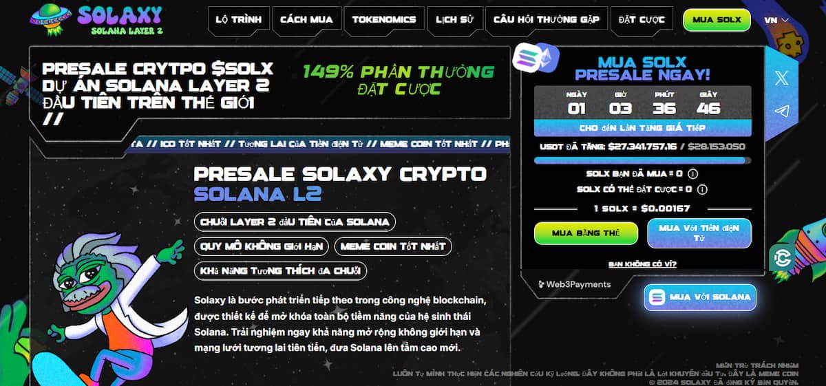 Solaxy Bán trước