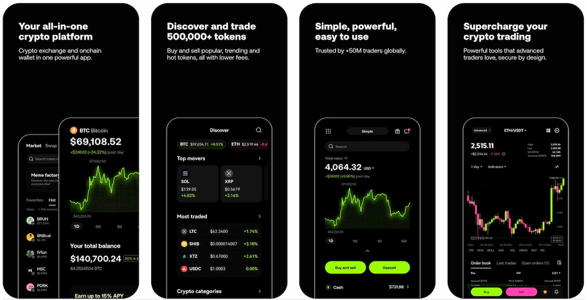 OOKX Wallet - Ví Ethereum phi tập trung 40+ blockchain, tích hợp NFT marketplace