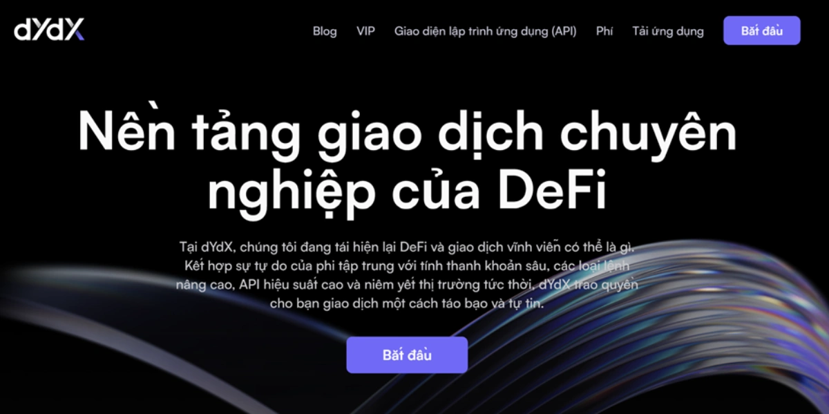 dYdX – Nền tảng tốt nhất cho giao dịch đòn bẩy cao