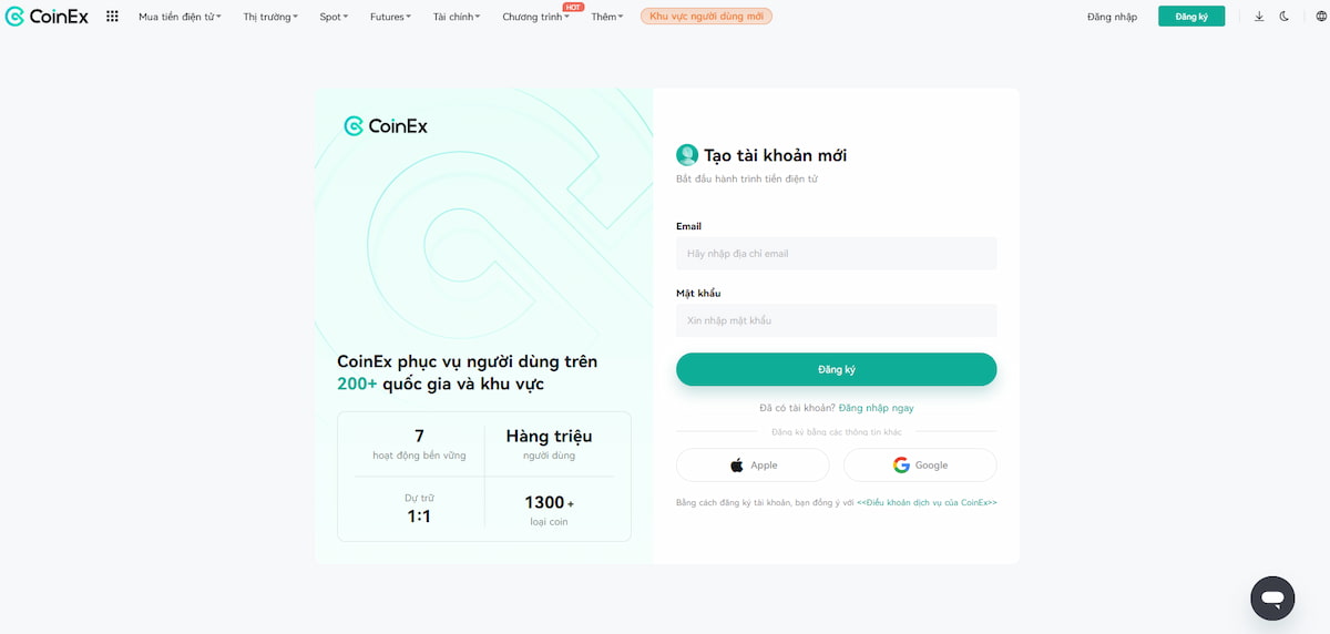 CoinEx – Nền tảng sao chép giao dịch tiền điện tử uy tín với phí cạnh tranh
