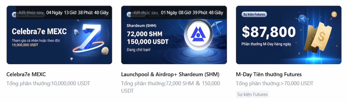 Tiền thưởng MEXC