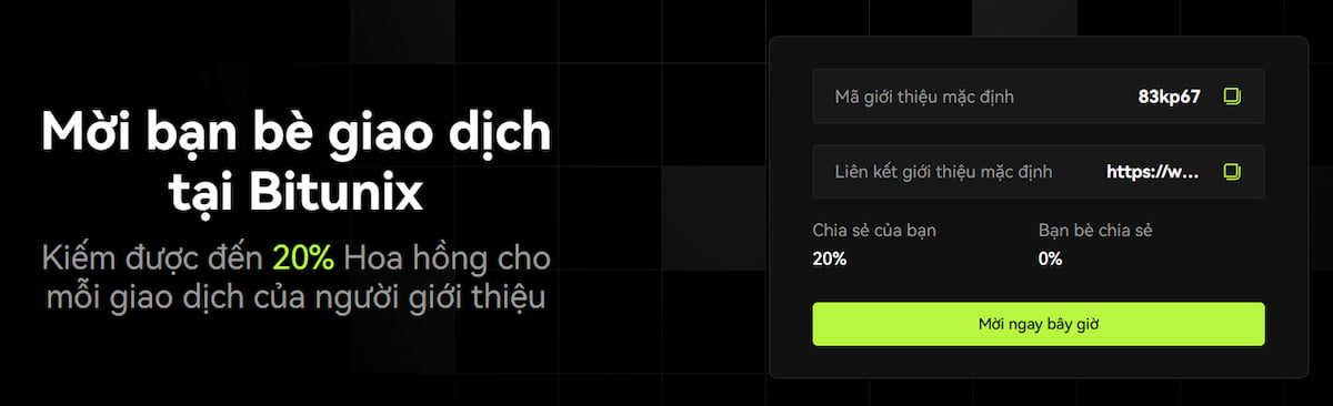 Tiền thưởng Bitunix
