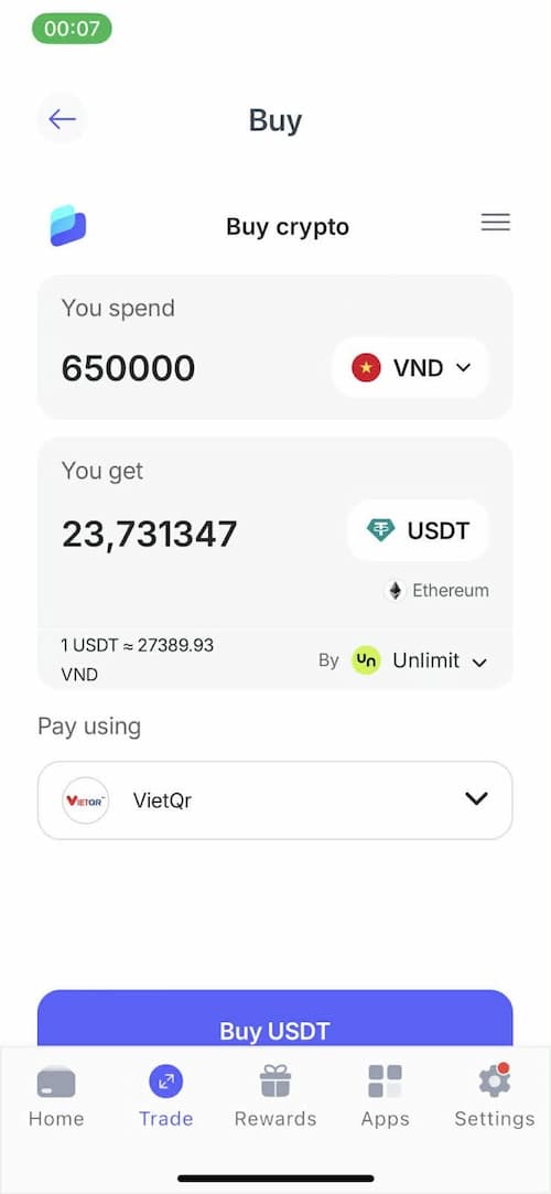 Chuẩn bị sẵn tiền điện tử để hoán đổi lấy PEPENODE
