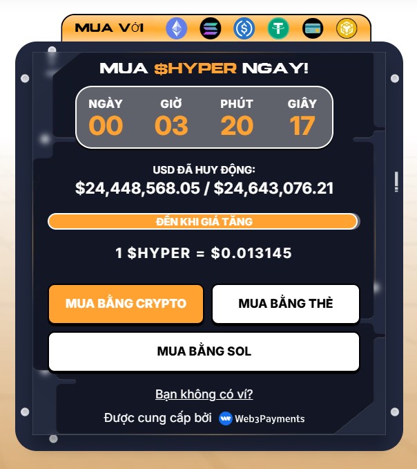 Cách mua HYPER