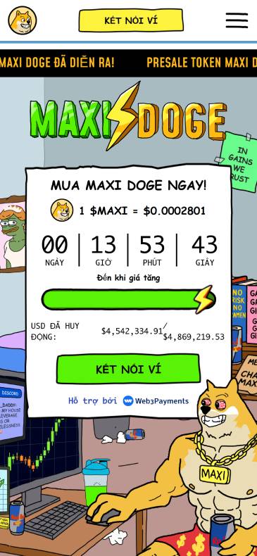 Đợt bán trước Maxi Doge