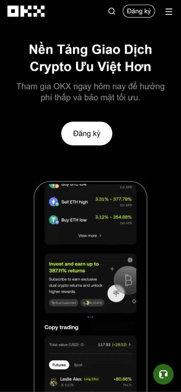Mua tiền điện tử trên sàn OKX
