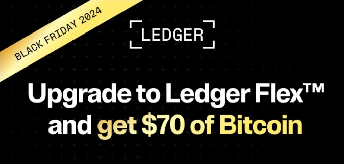 Ledger ปล่อยดีล Black Friday สุดคุ้ม! ลด 40% พร้อมแจกฟรี Bitcoin $70