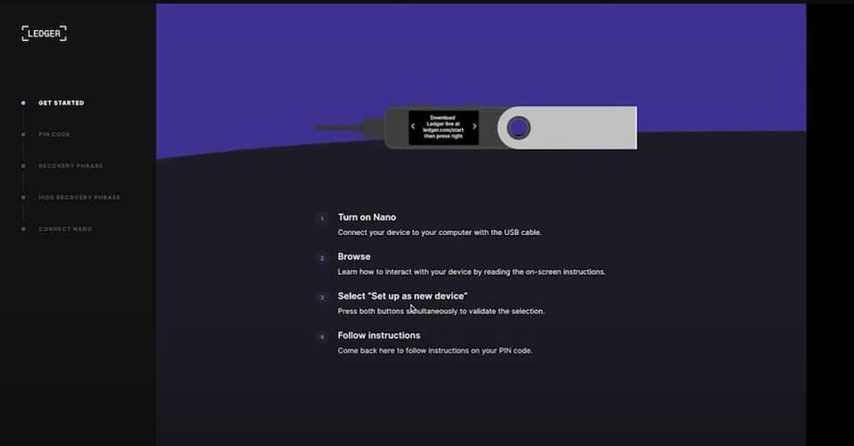 ตั้งค่า Ledger Nano X ของคุณ