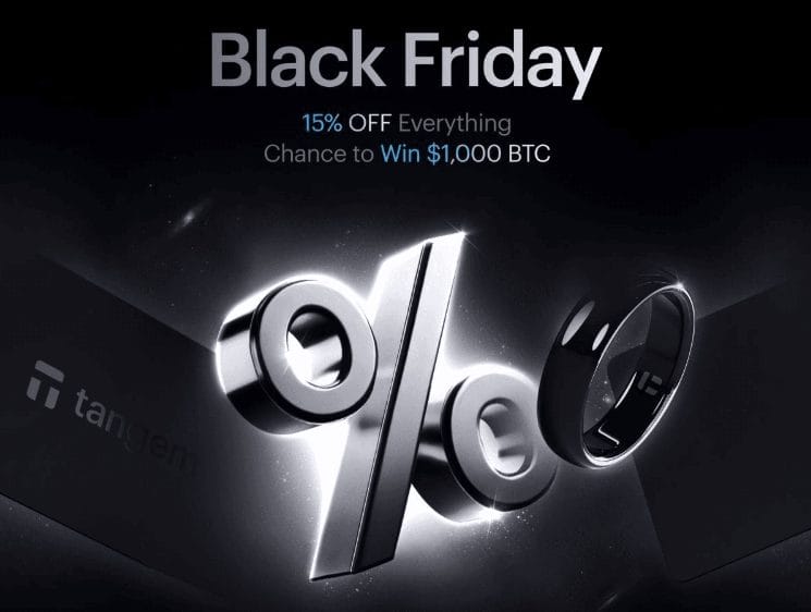 โปร Black Friday: Tangem ลด 15% พร้อมลุ้น BTC มูลค่า $1,000!