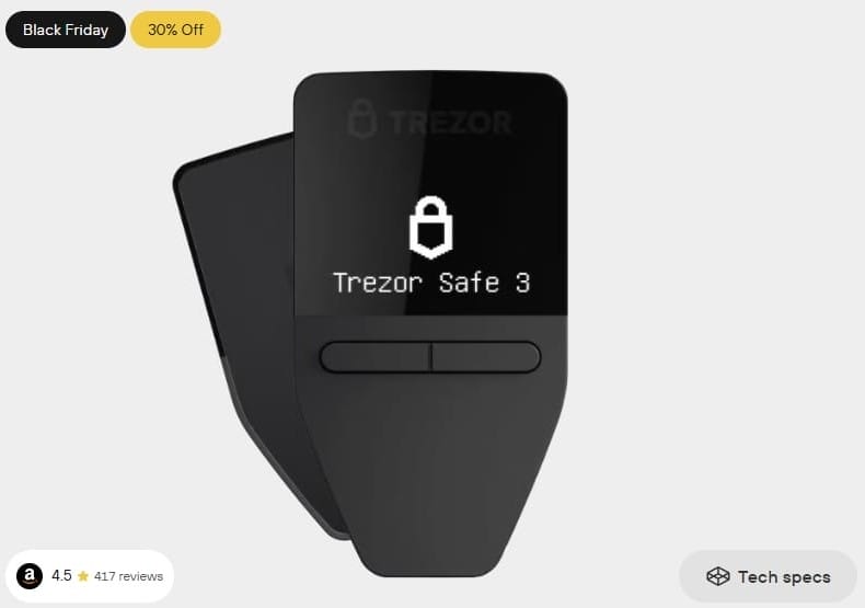 Trezor Safer 3 รีวิว
