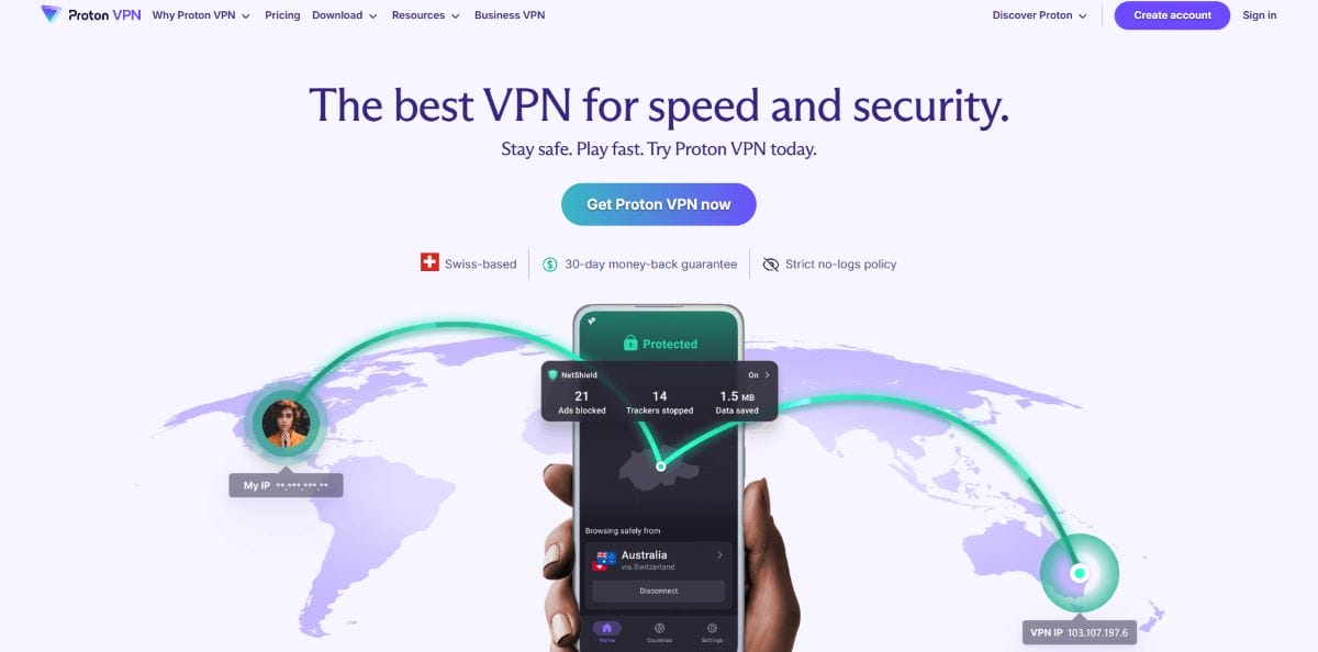 ProtonVPN สำหรับผู้ใช้งานที่ชื่นชอบความเป็นส่วนตัว