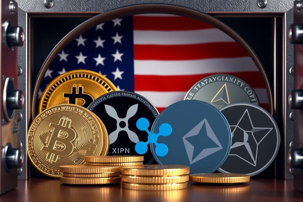 Strategic Reserve ของสหรัฐฯ: Bitcoin, Ethereum, XRP, Solana และ Cardano ในห้องนิรภัย