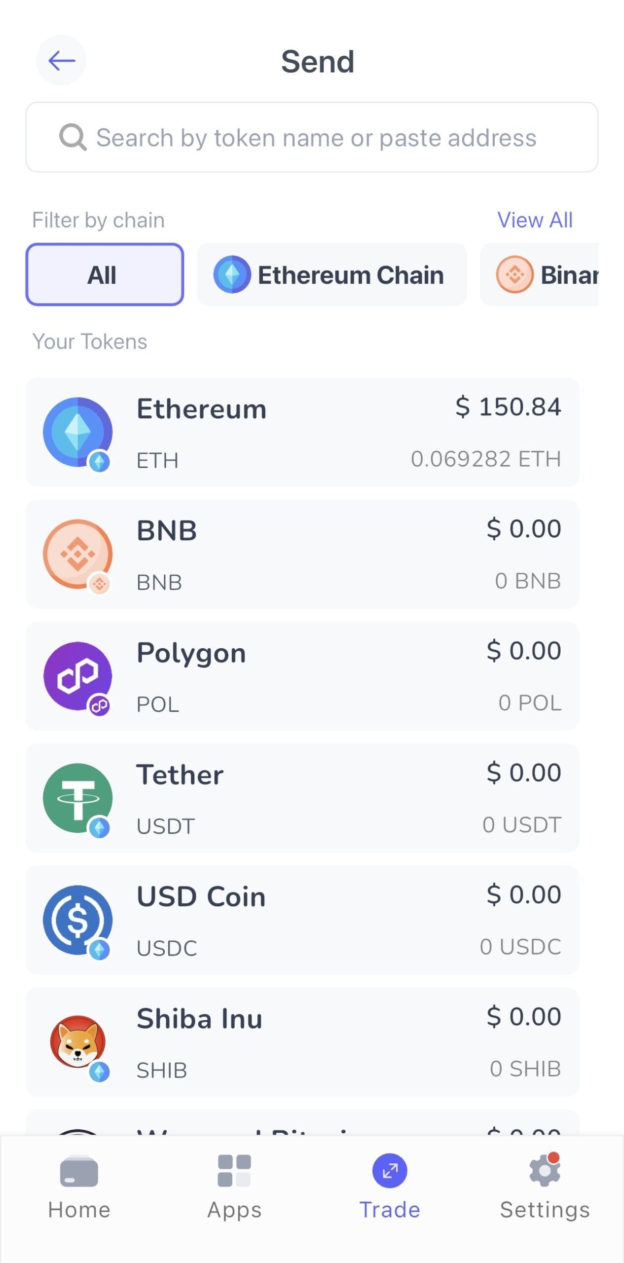 How to Send Coins on Best Wallet 2