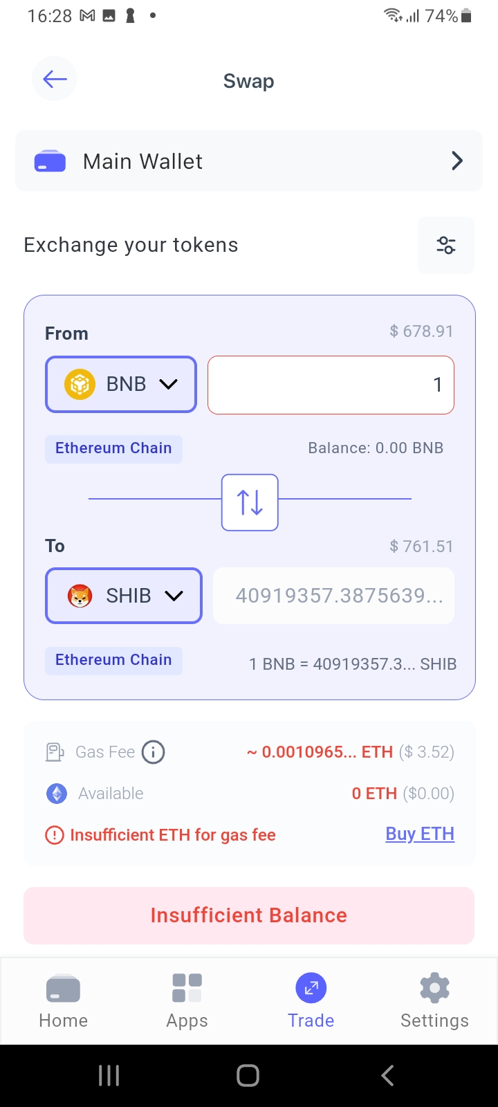 How to Swap Coins on Best Wallet 2