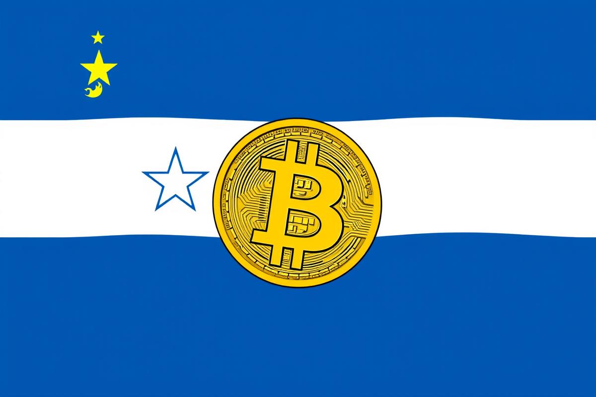 ธงรัฐ North Carolina พร้อมโลโก้ Bitcoin แสดงถึงการพิจารณาลงทุนใน Bitcoin (BTC) ของรัฐ