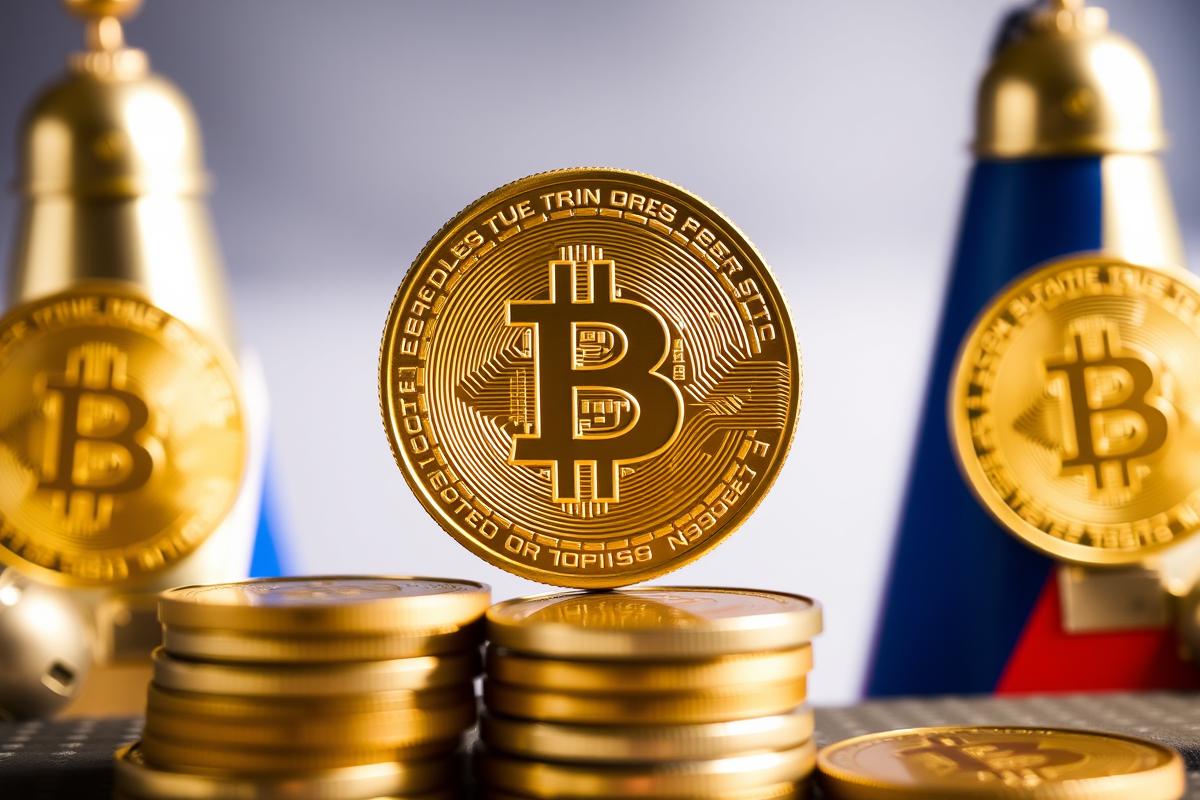 ภาพแสดงเจ้าหน้าที่รัสเซียจัดการ Bitcoin (BTC) เพื่อนำเข้าเป็นรายได้ของรัฐ