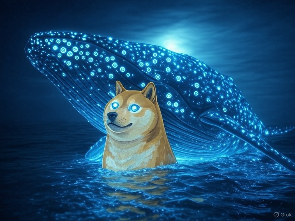 เก็บของอีกล็อต วาฬ Dogecoin กว้านซื้อ 800 ล้าน DOGE ใน 48 ชม.