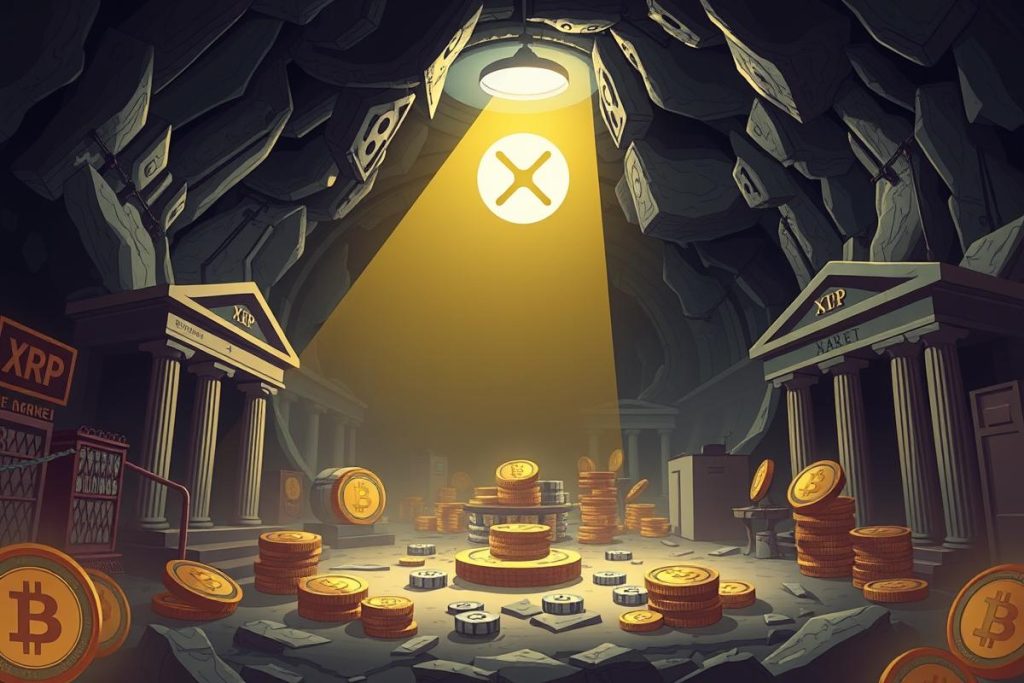 ภาพประกอบตลาดลับที่ธนาคารซื้อขาย XRP ในราคาสูงถึง 1,000 ดอลลาร์