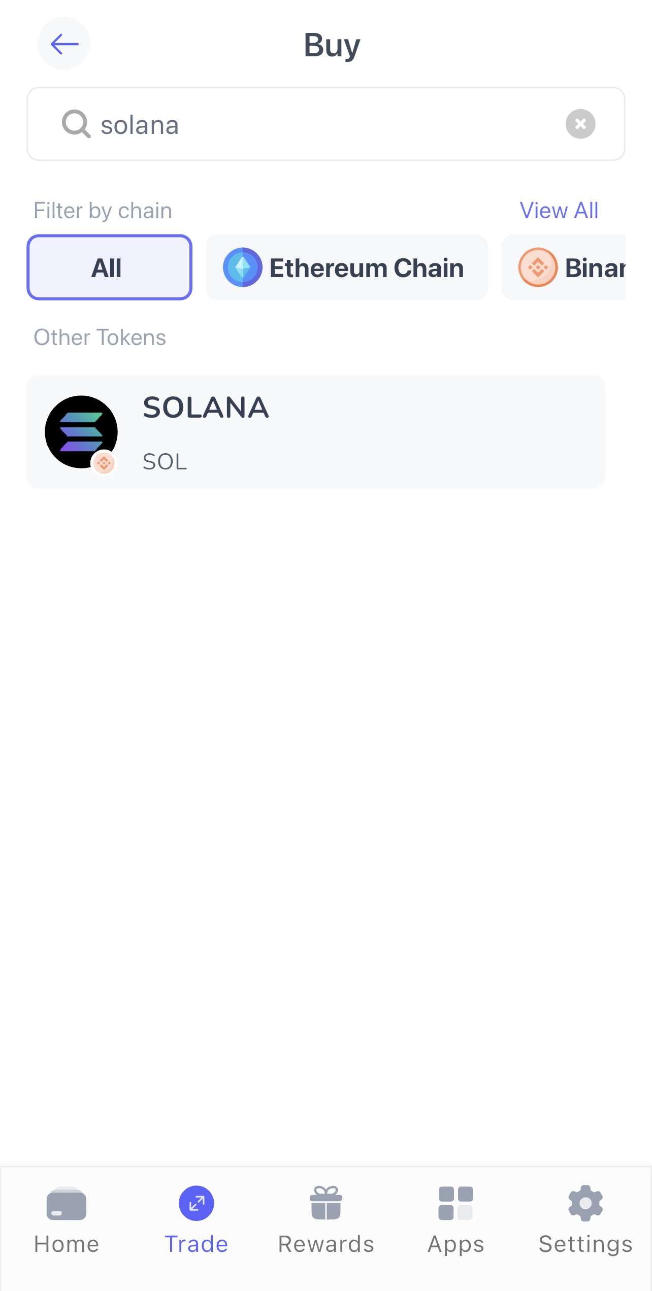 ซื้อ Solana บน Best Wallet
