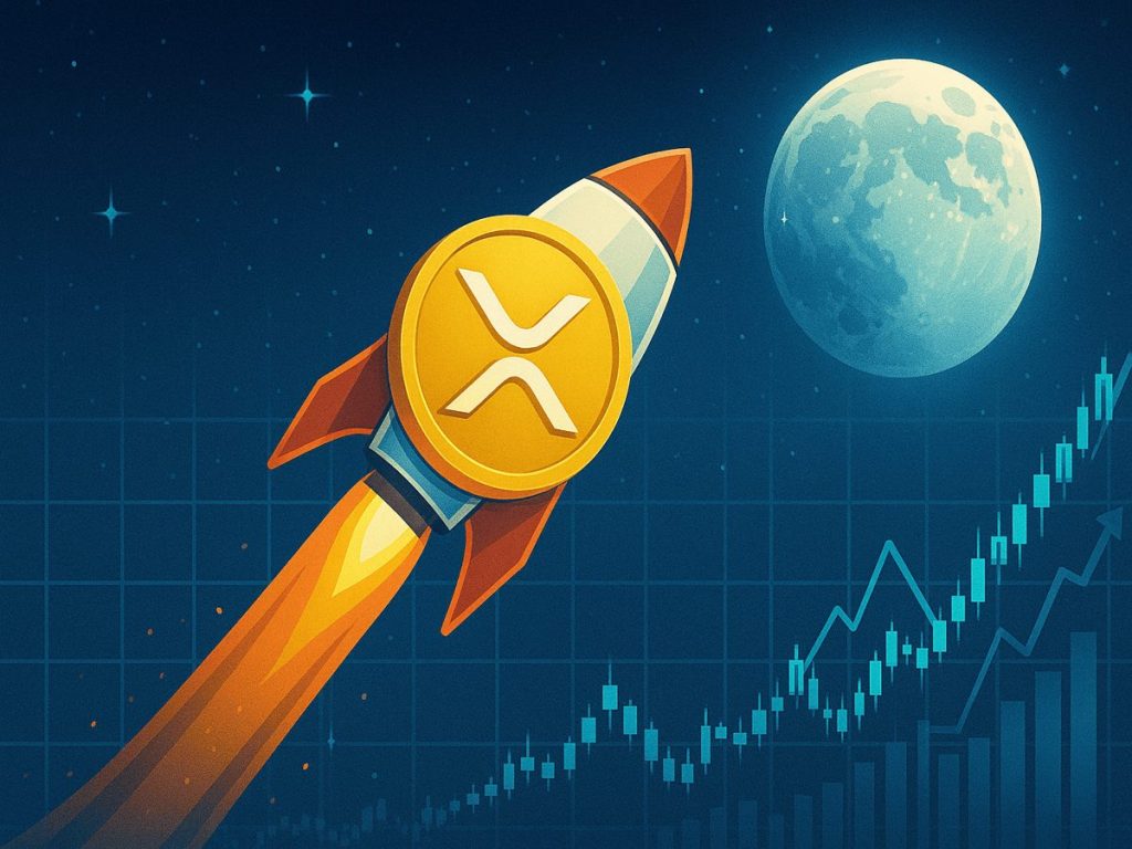 XRP token rocketing towards the moon